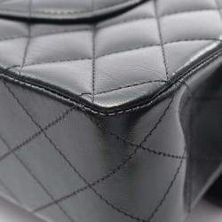 Pre Owned Chanel Classic Double Flap Medium Leather Shoulder Bag