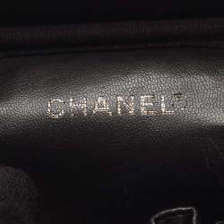 Pre Owned Chanel CC Black Leather Vanity Clutch
