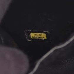 Pre Owned Chanel CC Black Leather Vanity Clutch