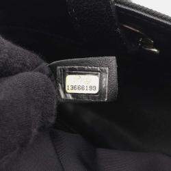 Pre Owned Chanel Paris Biarritz Black Quilted Coated Canvas Tote Bag