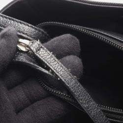 Pre Owned Chanel Paris Biarritz Black Quilted Coated Canvas Tote Bag