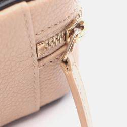 Pre Owned Chanel Filigree Pink/Black Leather Shoulder Bag