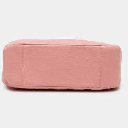 Pre Owned Chanel Pink Quilted Caviar Timeless Shoulder Bag