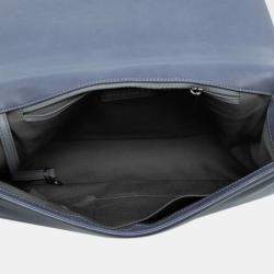 Pre Owned Chanel Grey Large Quilted Lambskin Boy Flap