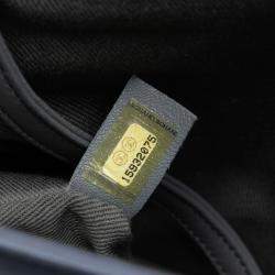 Pre Owned Chanel Grey Large Quilted Lambskin Boy Flap