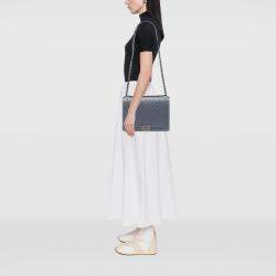 Pre Owned Chanel Grey Large Quilted Lambskin Boy Flap