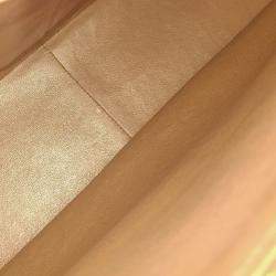 Pre Owned Chanel Brown Caviar Classic Jumbo Double Flap Bag