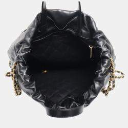 Pre Owned Chanel Black Quilted Calf Leather C22 Backpack