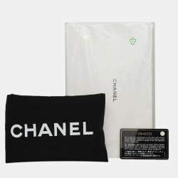 Pre Owned Chanel Caviar Leather Shopping Fever Tote Bag