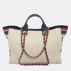 Pre Owned Chanel Medium Deauville Tote Bag