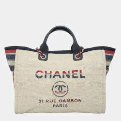 Pre Owned Chanel Medium Deauville Tote Bag