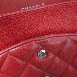 Pre Owned Chanel Caviar Jumbo Classic Double Flap Bag