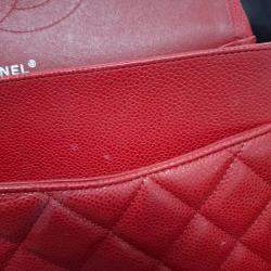 Pre Owned Chanel Caviar Jumbo Classic Double Flap Bag