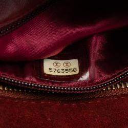 Pre Owned Chanel Red CC Quilted Suede Tassel Crossbody