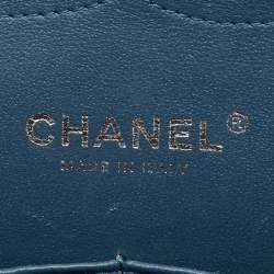 مملوكة مسبقًا Chanel Blue Quilted Leather Jumbo Classic Double Flap Bag