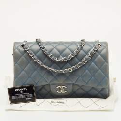 مملوكة مسبقًا Chanel Blue Quilted Leather Jumbo Classic Double Flap Bag