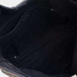 Pre Owned Chanel Black Reissue Quilted Caviar Messenger Flap