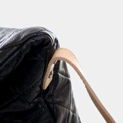 Pre Owned Chanel Black Reissue Quilted Caviar Messenger Flap
