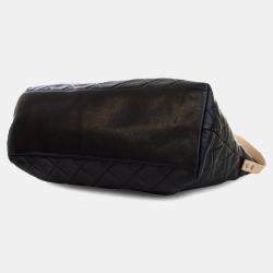 Pre Owned Chanel Black Reissue Quilted Caviar Messenger Flap