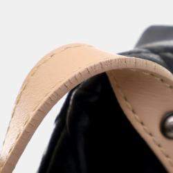 Pre Owned Chanel Black Reissue Quilted Caviar Messenger Flap