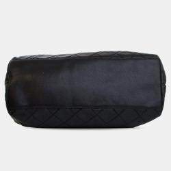 Pre Owned Chanel Black Reissue Quilted Caviar Messenger Flap
