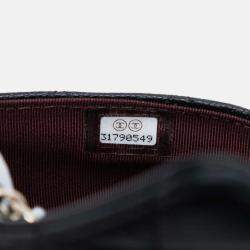 Pre Owned Chanel Black Caviar Sunglasses Case on Chain