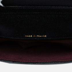 Pre Owned Chanel Black Caviar Sunglasses Case on Chain