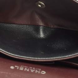 Pre Owned Chanel Black Quilted Caviar Leather Jumbo Classic Double Flap Bag