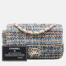 Pre Owned Chanel Mini Rectangular Classic Tweed Single Flap