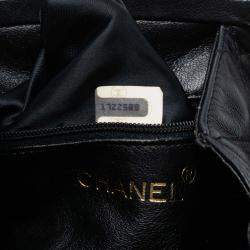 Pre Owned Chanel Quilted Lambskin Frame Bijoux Chain Kiss Lock Belt Bag