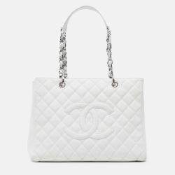 Pre Owned Chanel Caviar Grand Shopping Tote