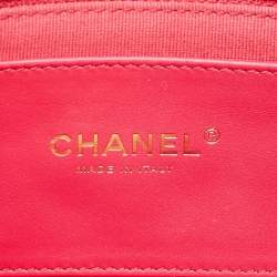 Pre Owned Chanel White Quilted Leather Small Coco Love Flap Bag