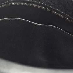 Pre Owned Chanel Black Quilted Caviar Leather Medallion Tote