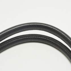 Pre Owned Chanel Black Quilted Caviar Leather Medallion Tote