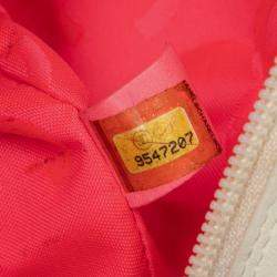 Pre Owned Chanel White Lambskin Cambon Ligne Pochette