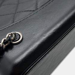 Pre Owned Chanel Gabriel Do Backpack Black Aged Calf Leather