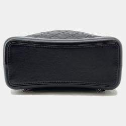 Pre Owned Chanel Gabriel Do Backpack Black Aged Calf Leather