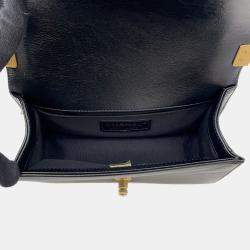 Pre Owned Chanel Boy Chanel Chain shoulder Black/Gold Leather Size Small