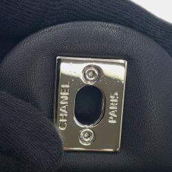 Pre Owned Chanel Matelasse Chain shoulder Bag Black Patent Leather Leather Size 25