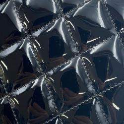 Pre Owned Chanel Matelasse Chain shoulder Bag Black Patent Leather Leather Size 25