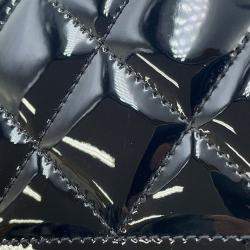 Pre Owned Chanel Matelasse Chain shoulder Bag Black Patent Leather Leather Size 25