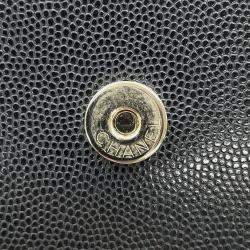 Pre Owned Chanel Chain Wallet Black Caviar Leather