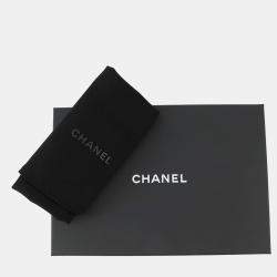Pre Owned Chanel Chain Wallet Black Caviar Leather