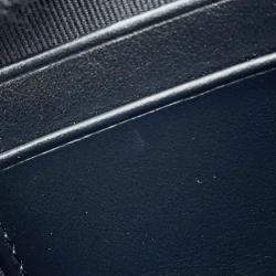 Pre Owned Chanel Matelasse Compact Wallet Black Calf Leather