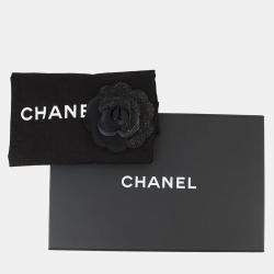 Pre Owned Chanel Boy Chanel Chain shoulder Bag Black Caviar Leather Size 20