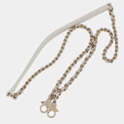 Pre Owned Chanel Coco Handle 2Way Handbag White Caviar Leather Size Xs