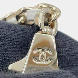 Pre Owned Chanel Coco Handle 2Way Handbag White Caviar Leather Size Xs