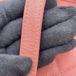 Pre Owned Chanel Ccfiligree 2Wayshoulder Bag Pink Caviar Leather