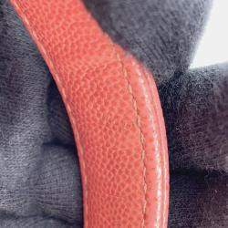 Pre Owned Chanel Ccfiligree 2Wayshoulder Bag Pink Caviar Leather