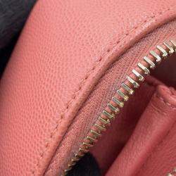 Pre Owned Chanel Ccfiligree 2Wayshoulder Bag Pink Caviar Leather